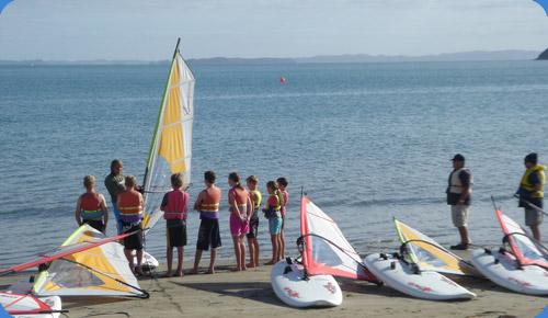 Beginners windsurfing lessons Auckland
